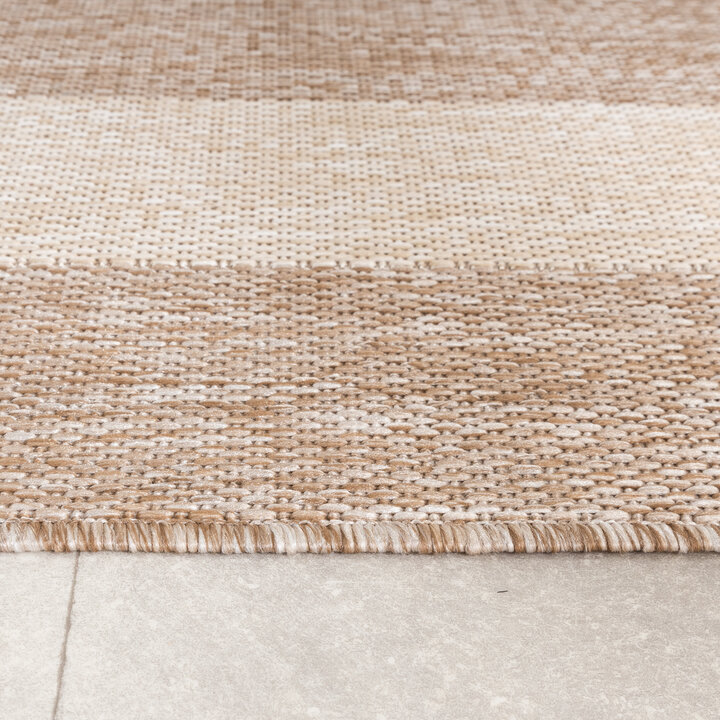 In- & Outdoor vloerkleed - Sierra Border Beige/Creme