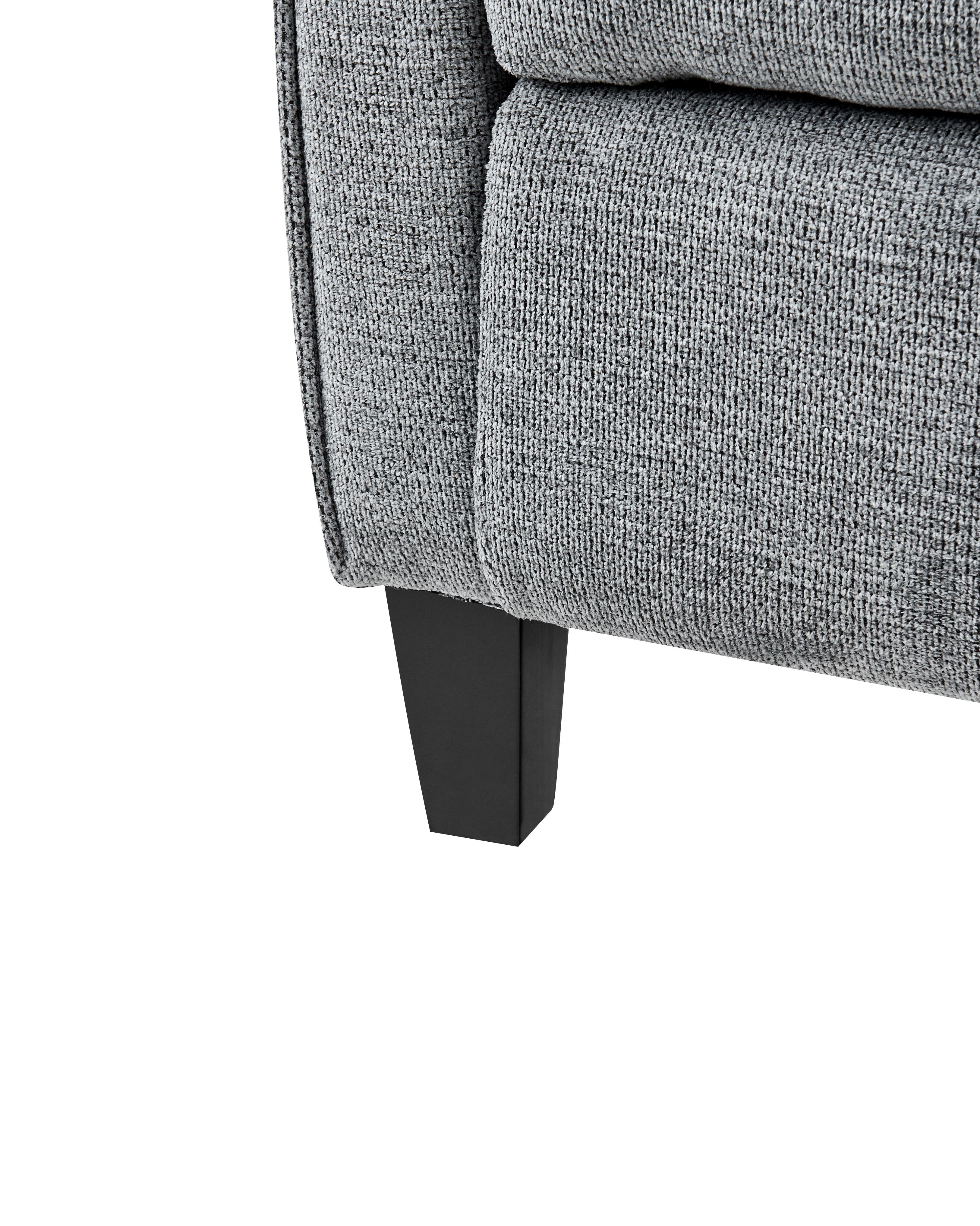 Relaxfauteuil ROYSTON inclusief voetensteun Stof Grijs