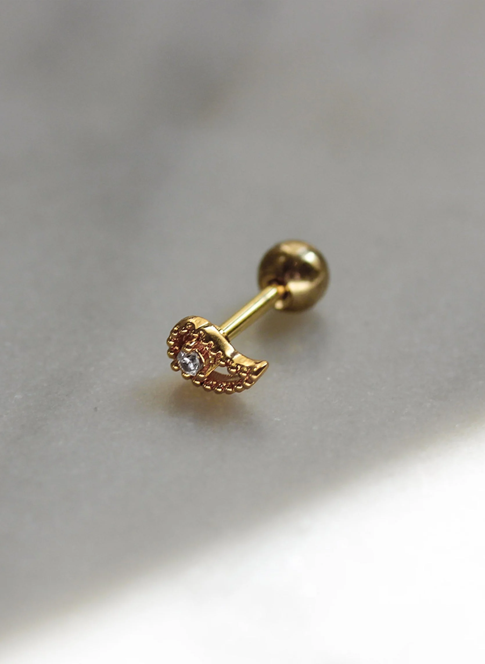 IVA-DROP - Piercing iva drop | Blanc