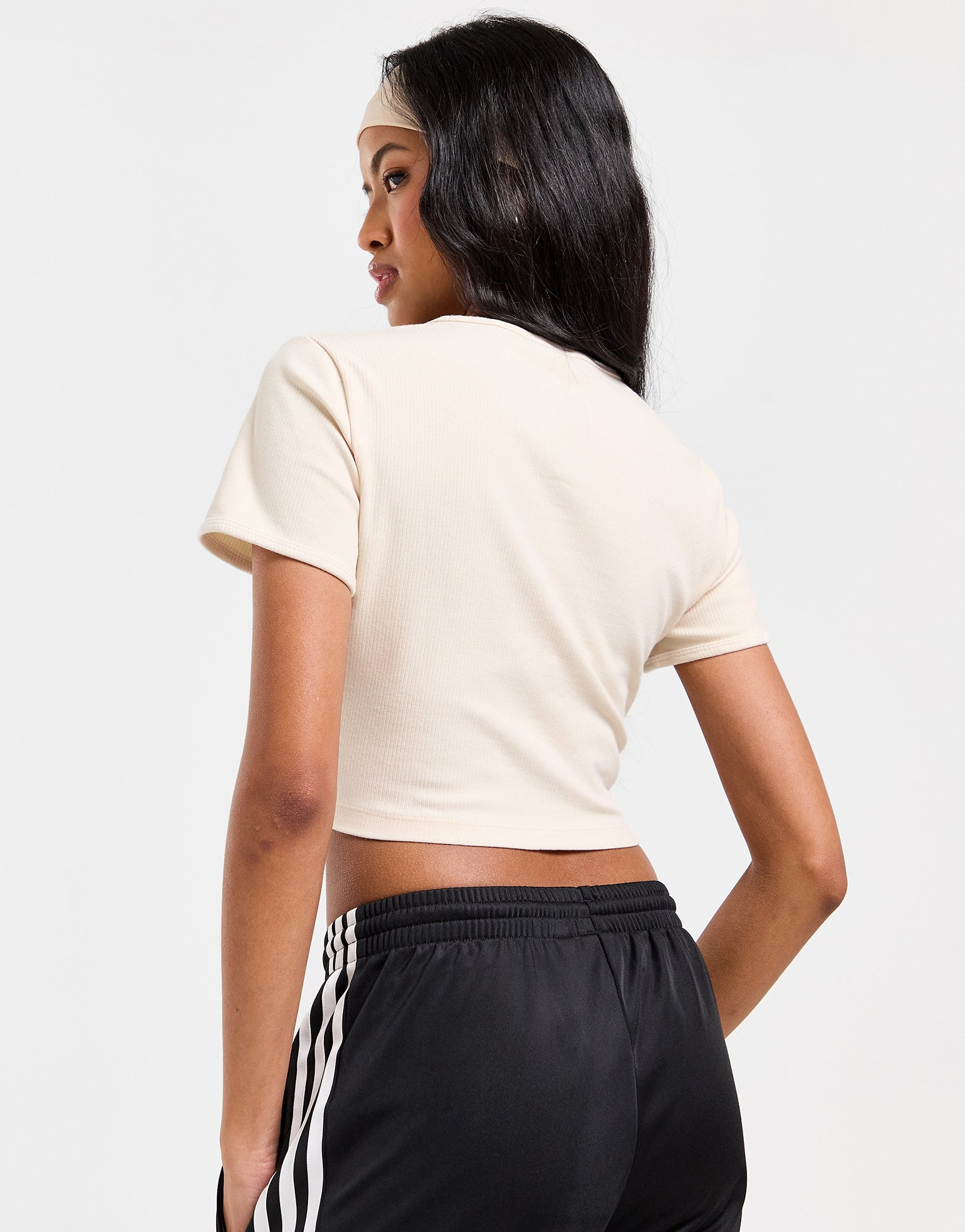adidas Originals T-shirt Trefoil Essential Ribbed Femme