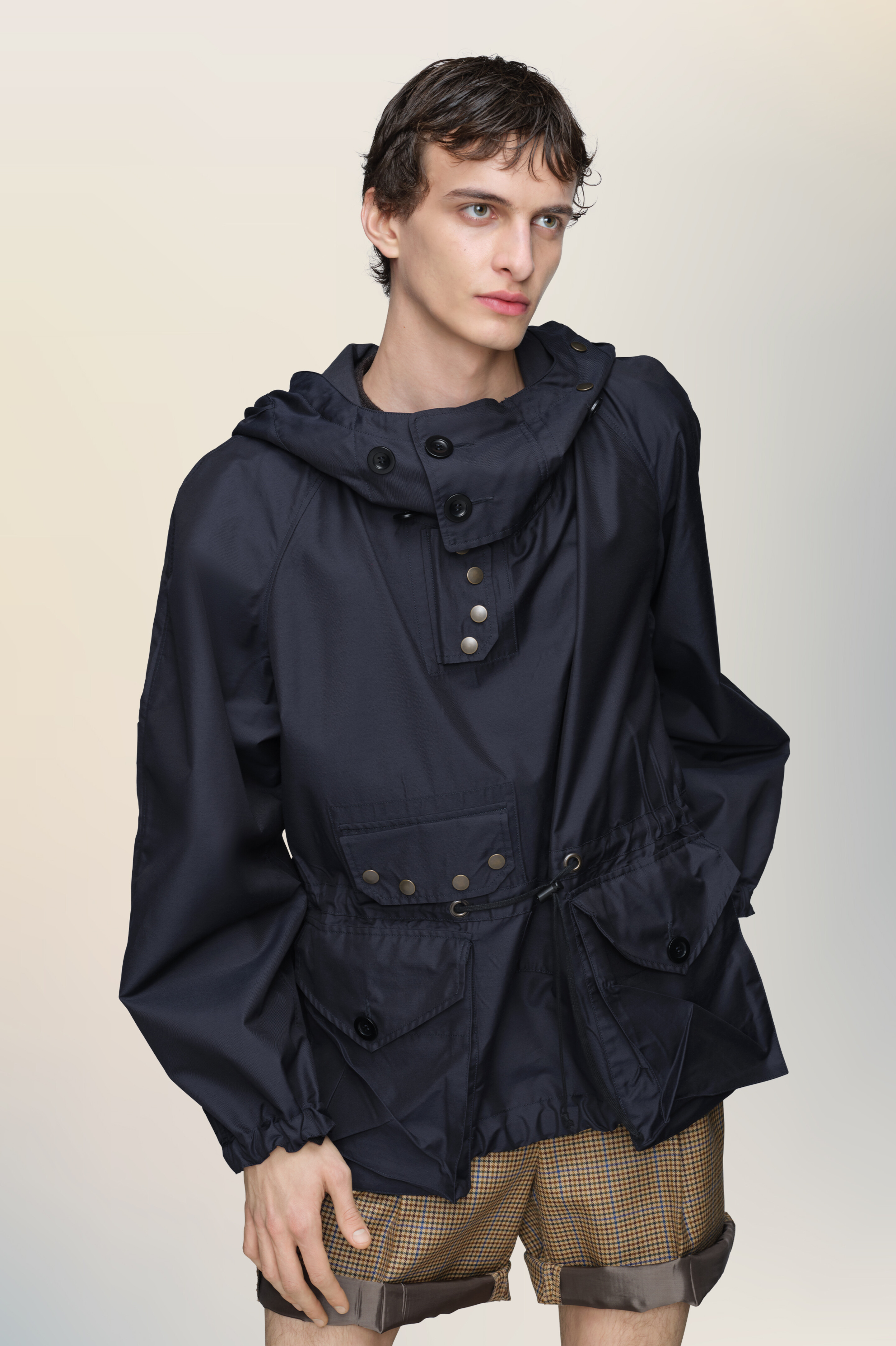 Veste sportive bleues en laine pour homme