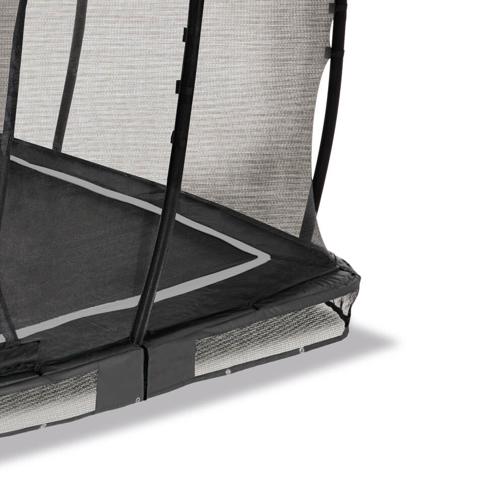 Exit Allure Classic - Inground trampoline - Zwart - 200x437x266 cm