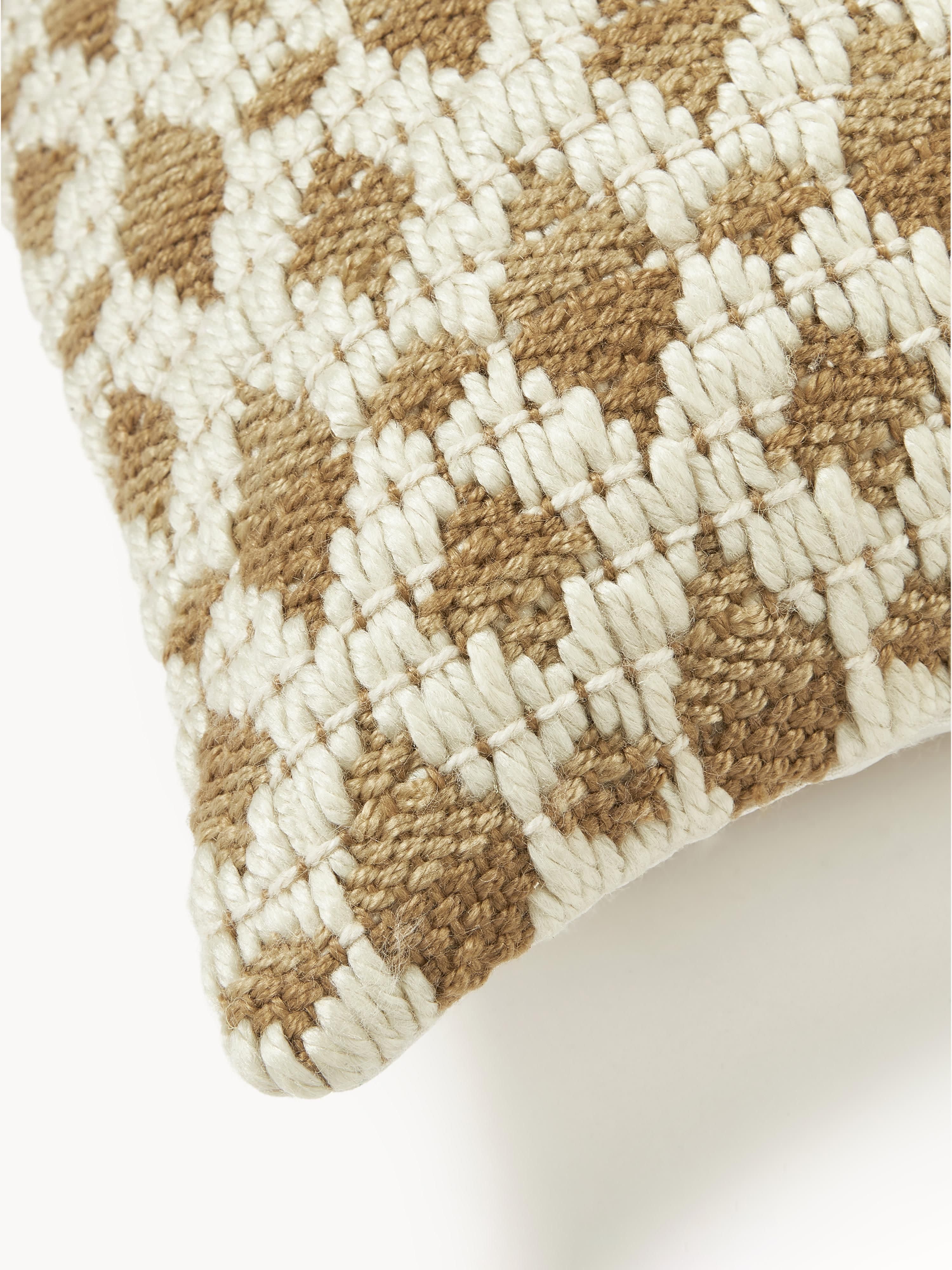 Outdoor kussenhoes Yamir met geweven patroon