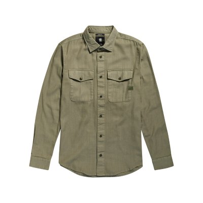 Chemise à manches longues homme Marine Slim VERT G-STAR