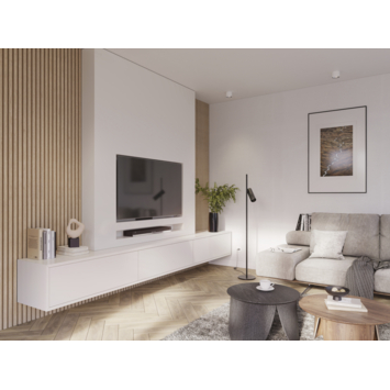 Lattenwand Decowall Acoustic ton sur ton natuur eiken 260x30cm, 2 stuks (1.56m²)