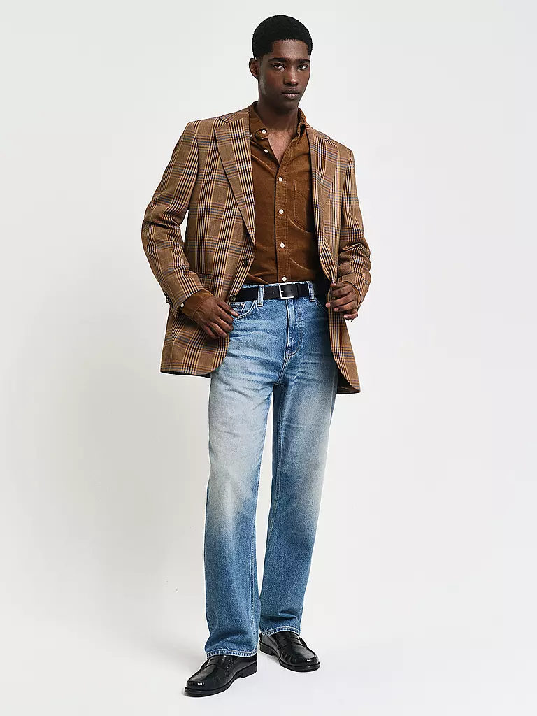 GANT Cordhemd Regular Fit braun