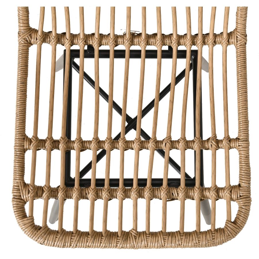 Outsunny Gartenmöbel-Set mit geflochtenem Design natur