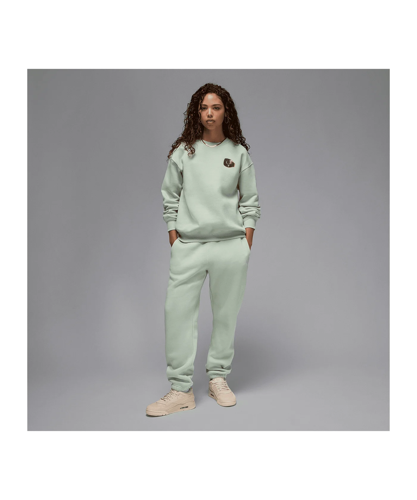 Jordan Brooklyn Fleece Crewneck Sweatshirt Damen Grün F017