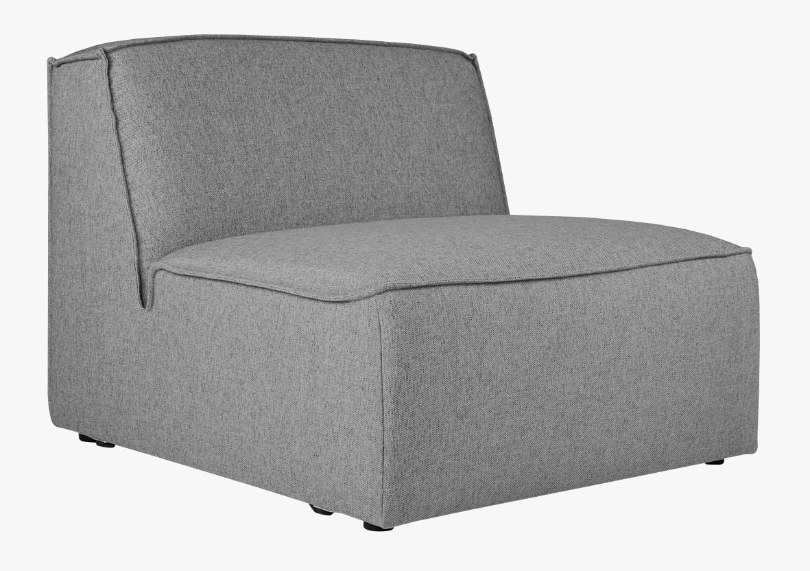 Modulsofa 1,5 seter uten armlener natur - 90x93x73 cm