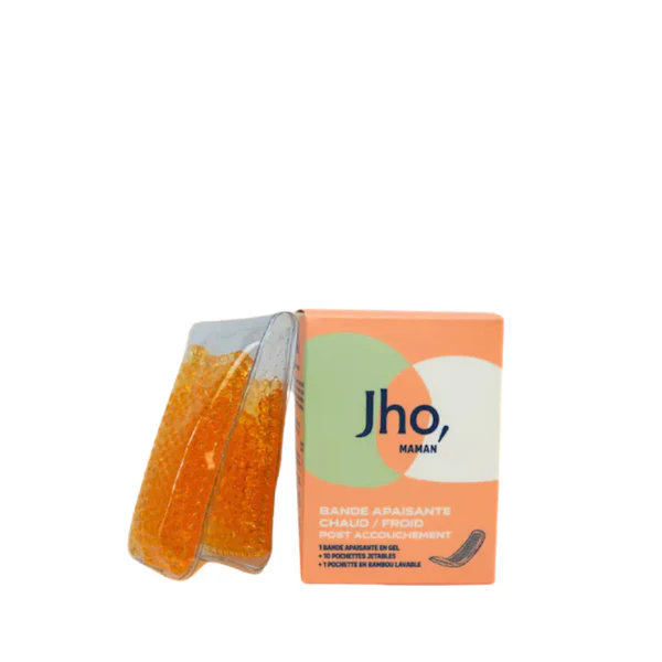 Jho Bande Apaisante Post-Accouchement 1 pochette lavable + 10 pochettes jetables