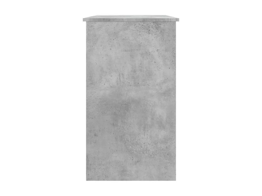 Bureau Gris béton 90x45x76 cm Bois d’ingénierie