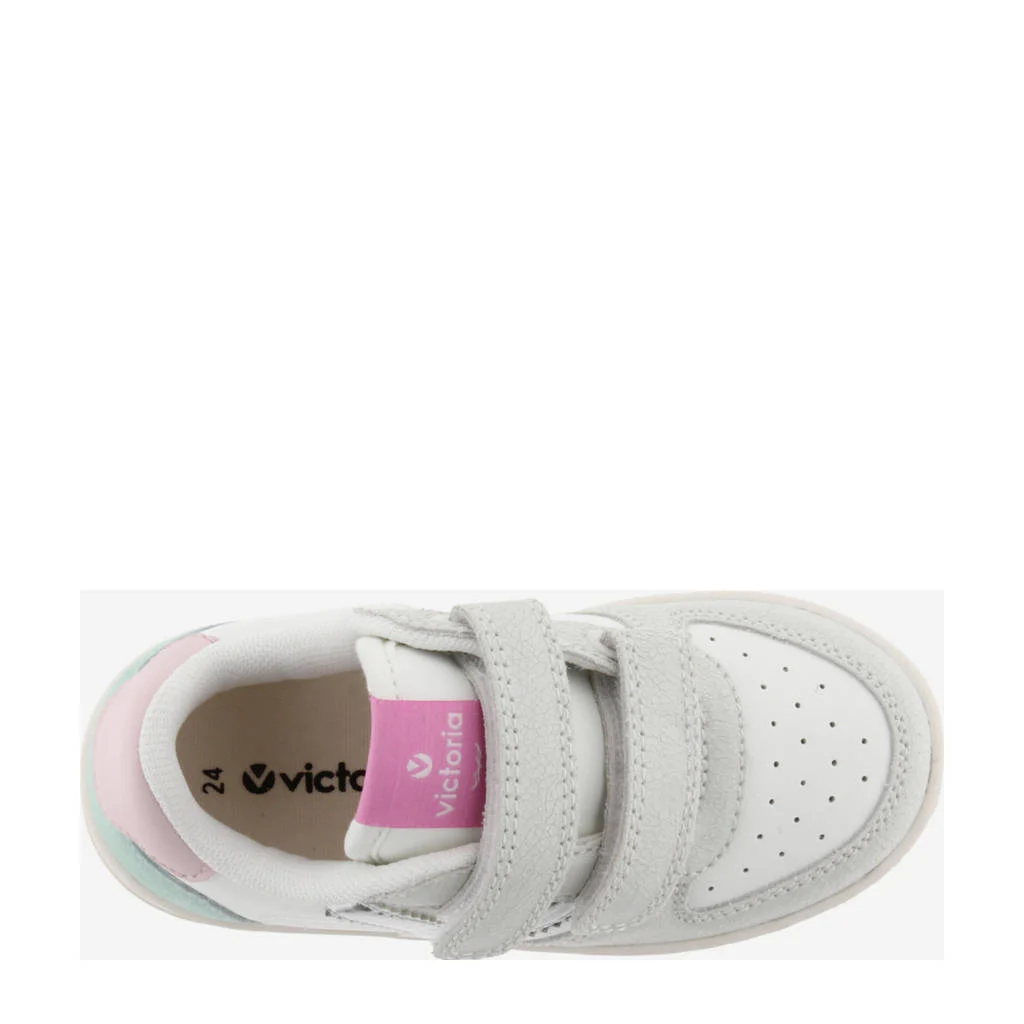 Victoria Tiempo Tiras Serraje Craleren sneakers wit/roze