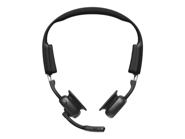 SHOKZ OpenMeet UC - Hodesett - åpent øre - loddrett - Bluetooth - trådløs - USB-C via Bluetooth-adapter - svart - Zoom Certified