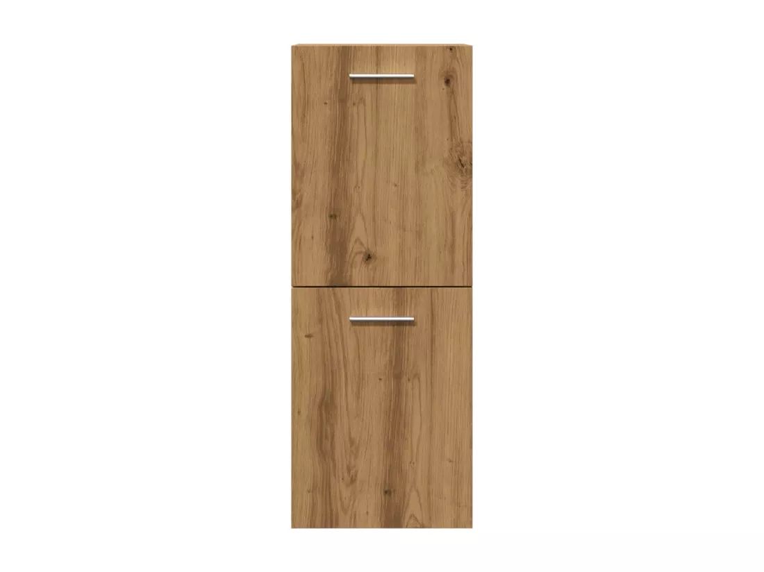 Armoire de salle de bain suspendue chêne artisanal 30x30x80 cm