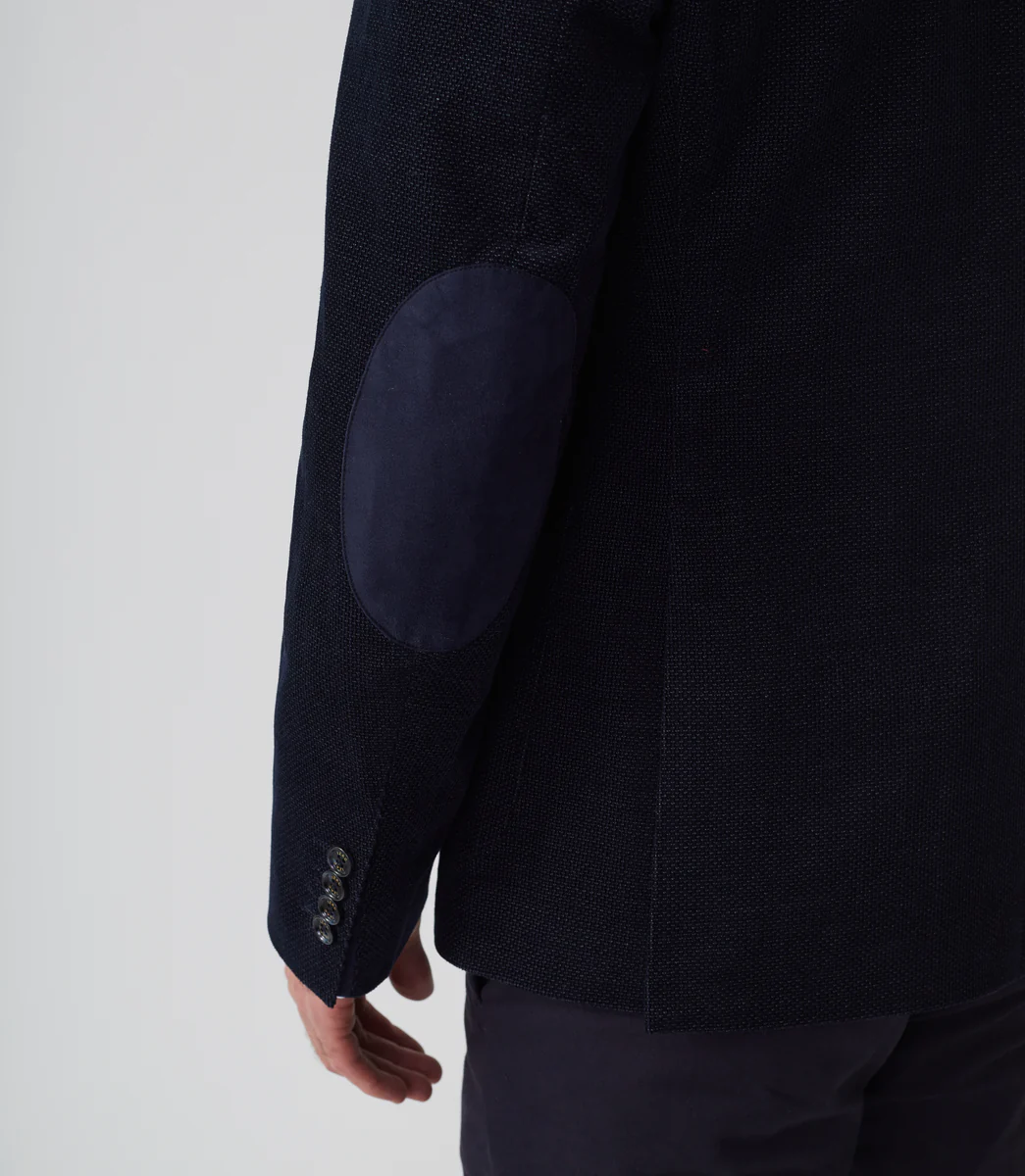 Veste velours fantaisie marine 