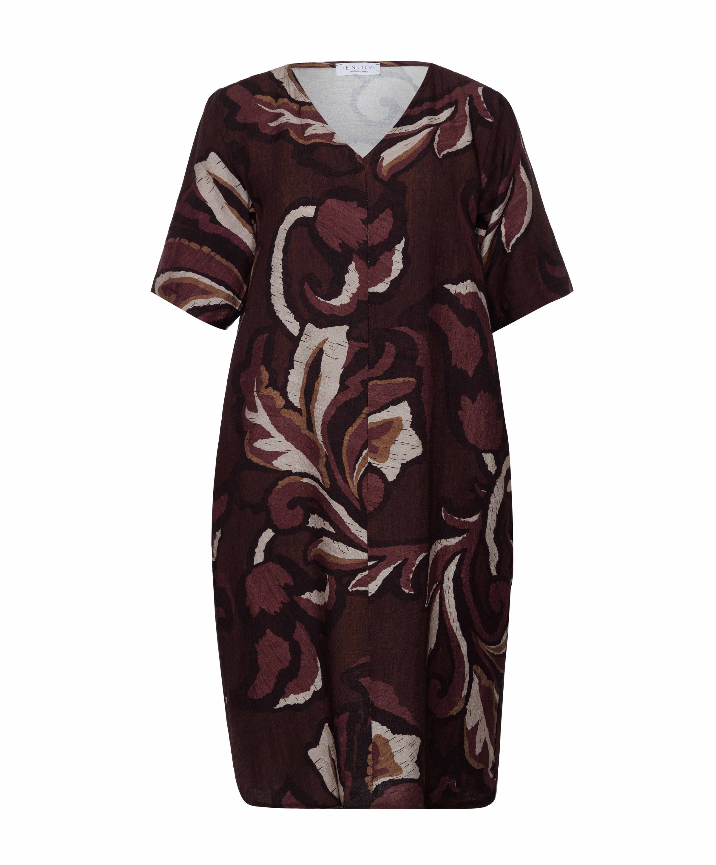 Enjoy Dames jurk bordeaux