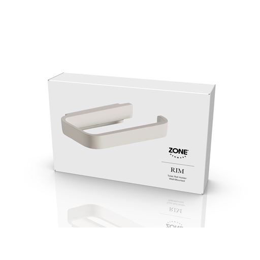 Zone Rim Toiletrulleholder, White