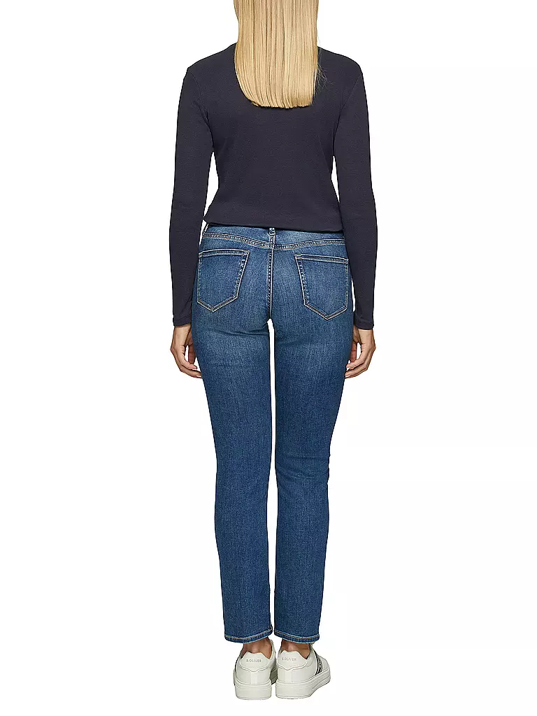 S.OLIVER Rollkragenshirt blau