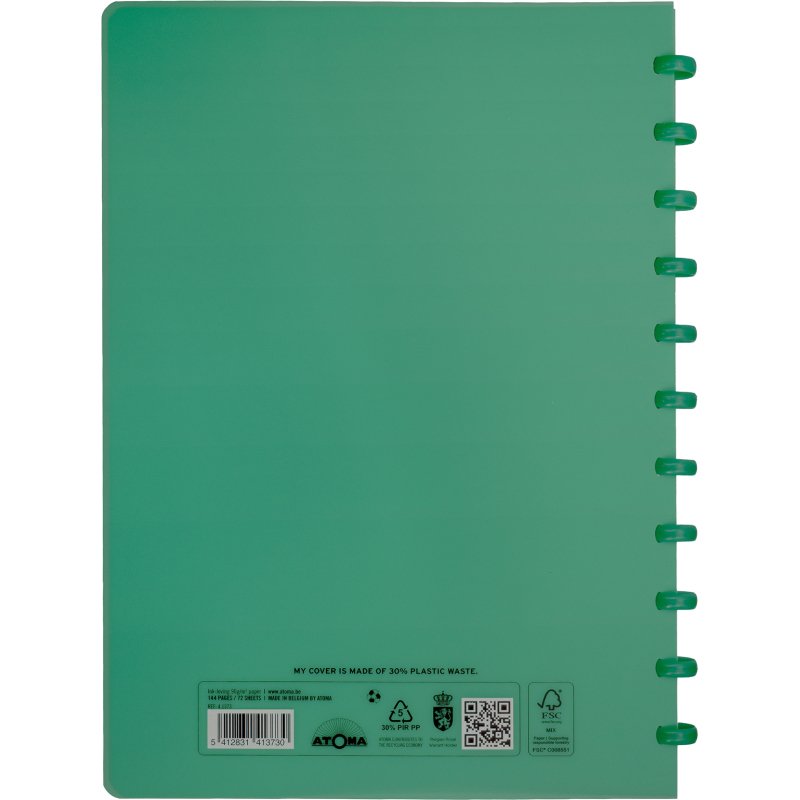 Cahier anneaux Atoma Trendy  21 x 29,7 cm - 4 x 8 mm - 144 pages
