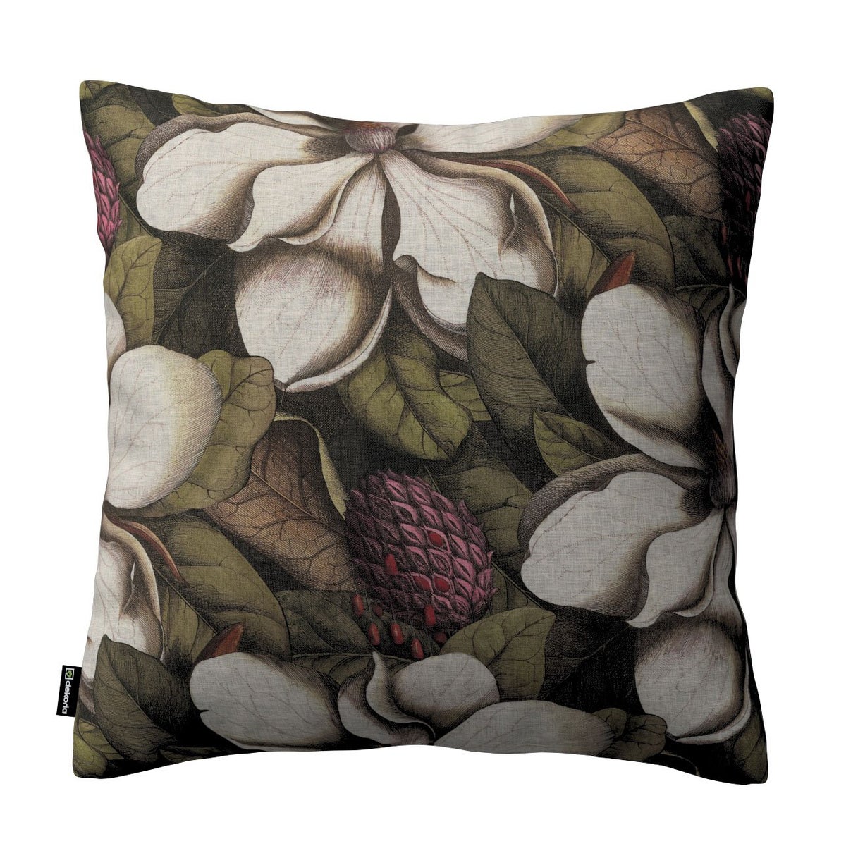 Kussenhoes Eden, groen en beige, 43x43cm