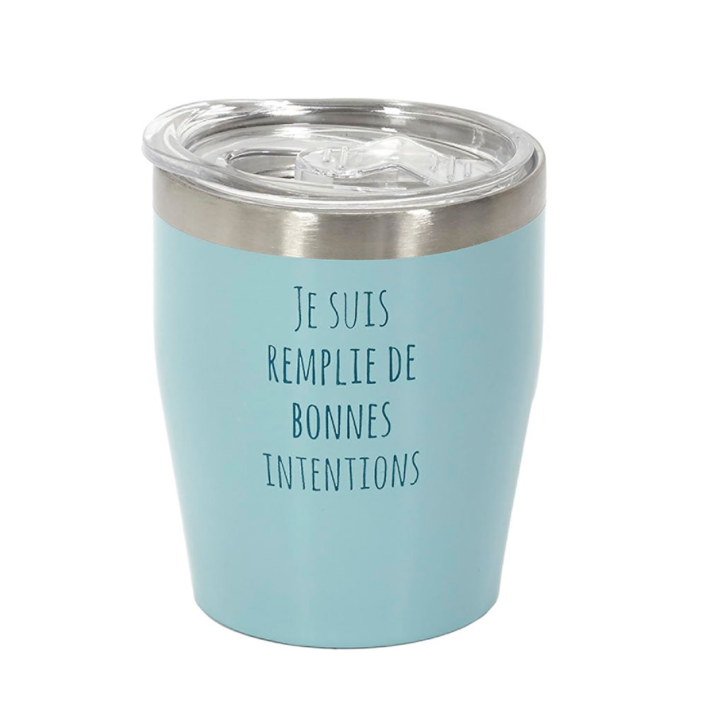Mug isotherme inox mots 30cl