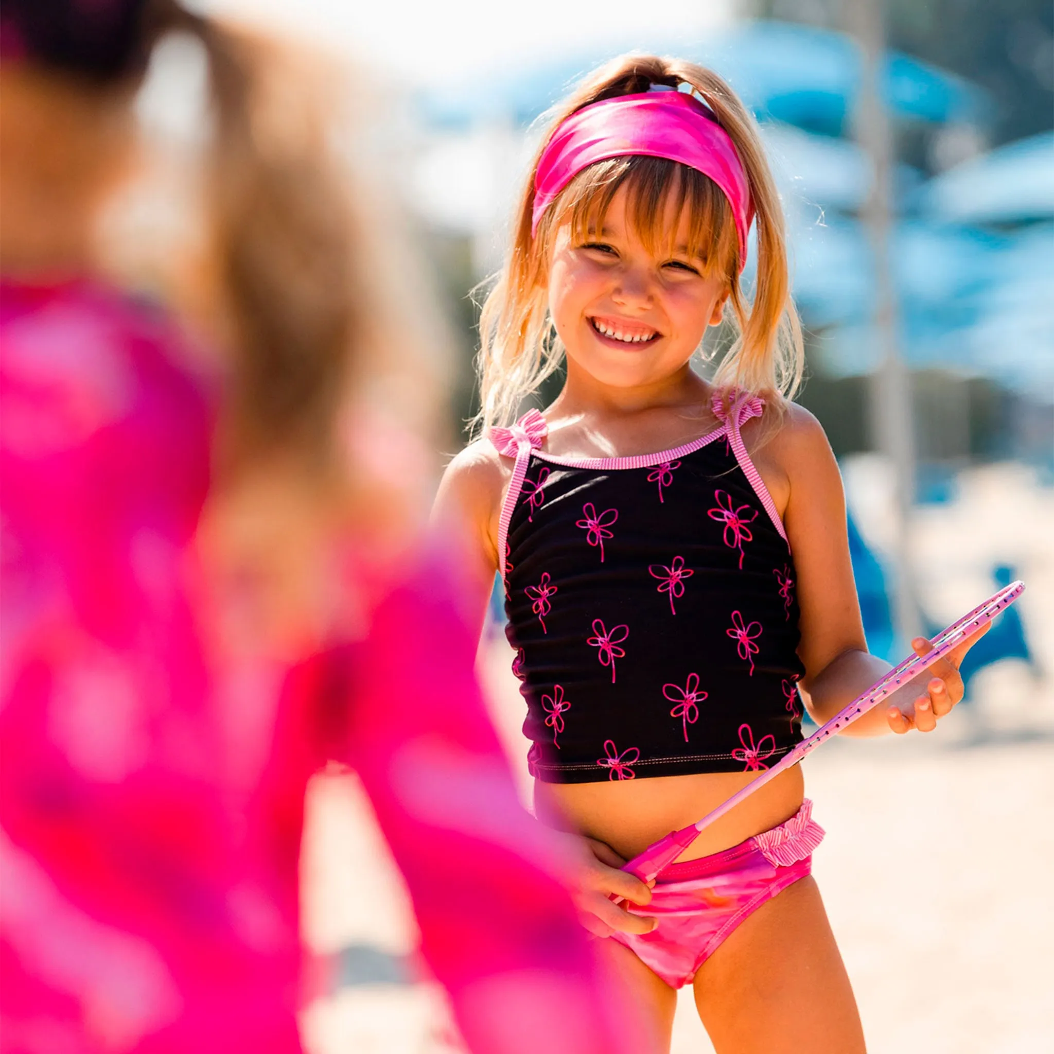 Deux par Deux Maillot UV 2 Pièces Fleurs 7-12ans