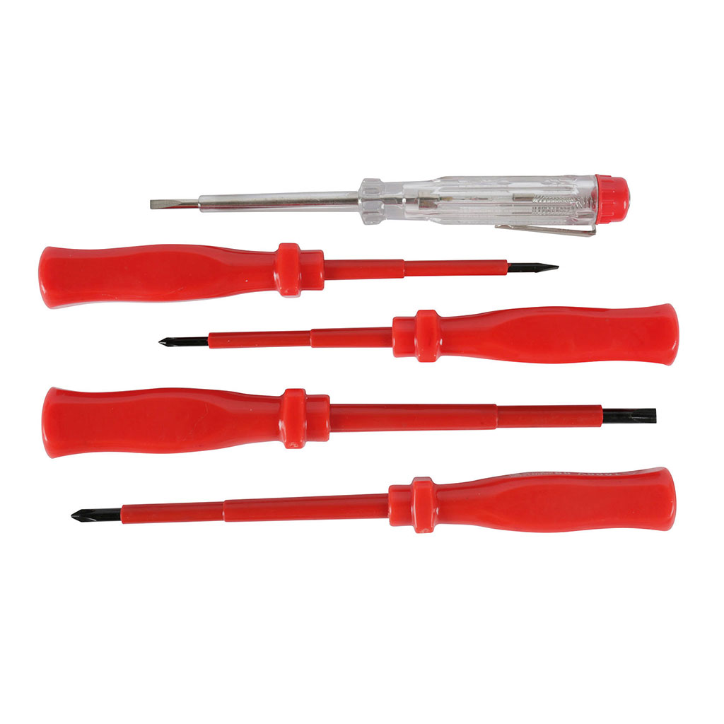 Lot de 5 tournevis gaines