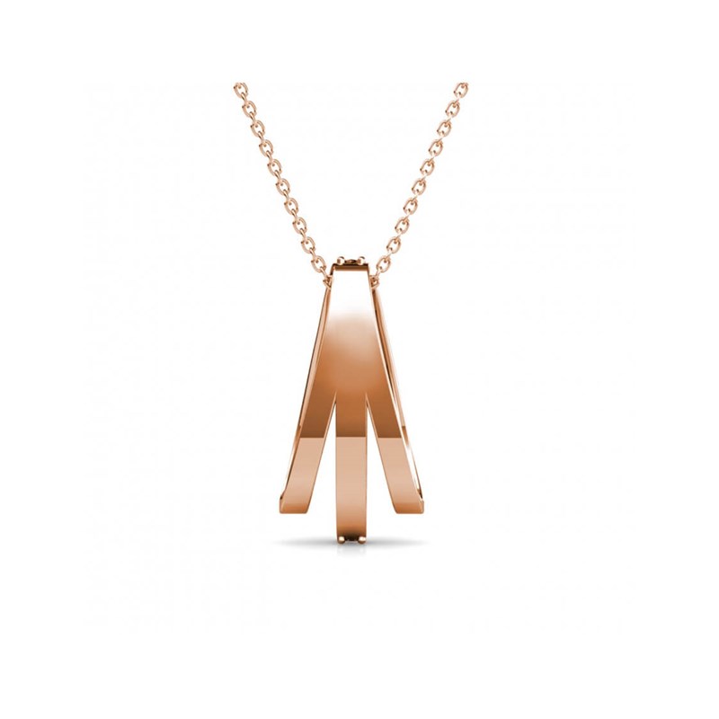 Pendentif Aurielle - Or Rosé et Cristal