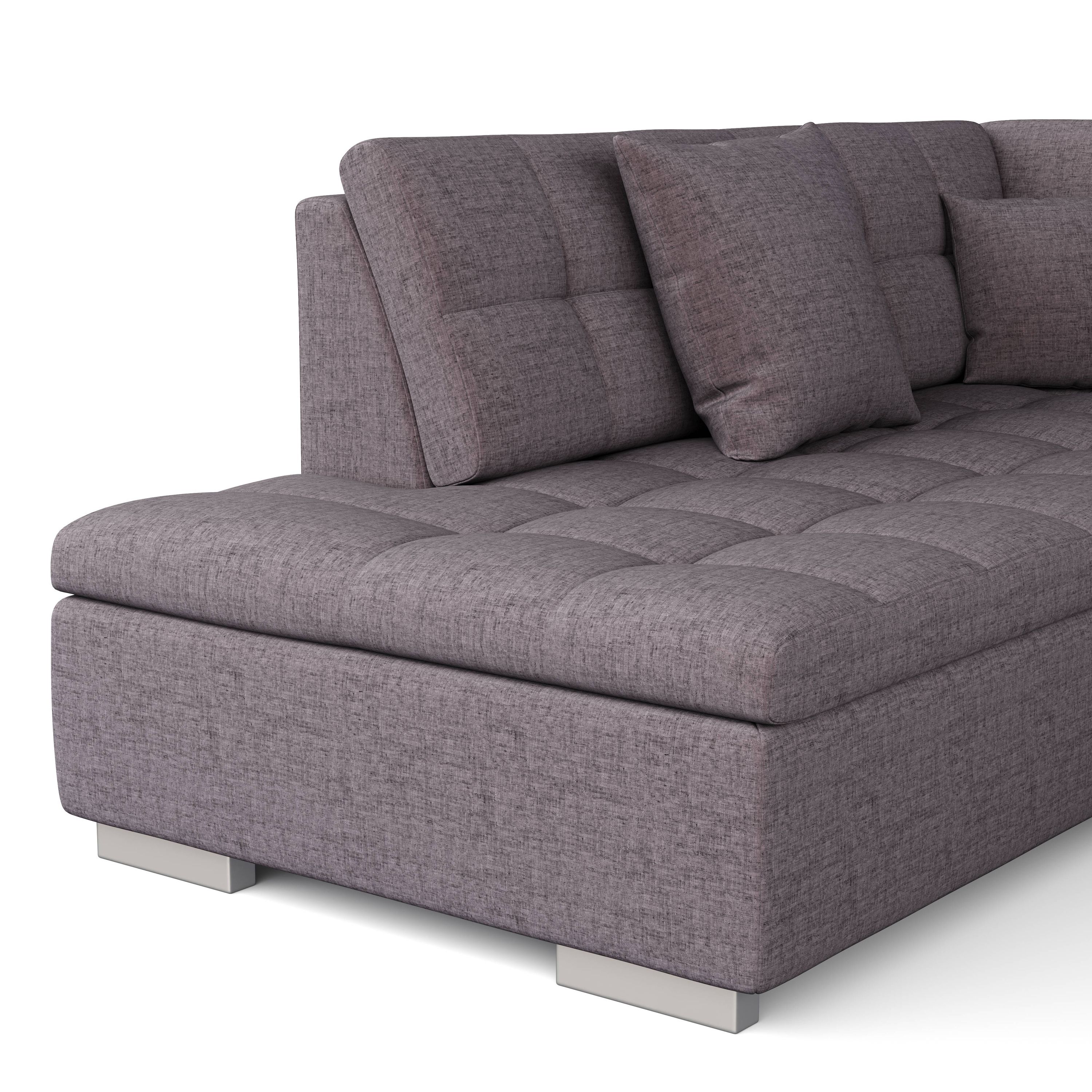 Ecksofa ARIA rechts taupe