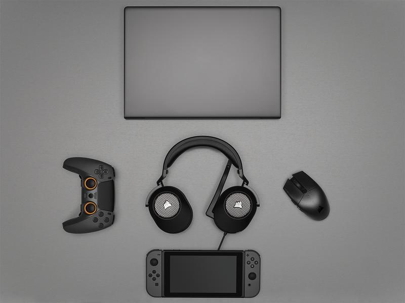 Corsair Headset HS65 Surround Schwarz Gaming Headset mit Surround Sound