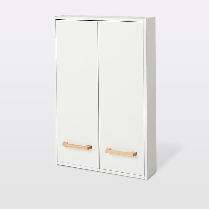 Armoire de salle de bains faible profondeur GoodHome Ladoga blanc L. 60 x H. 90 x P. 15 cm
