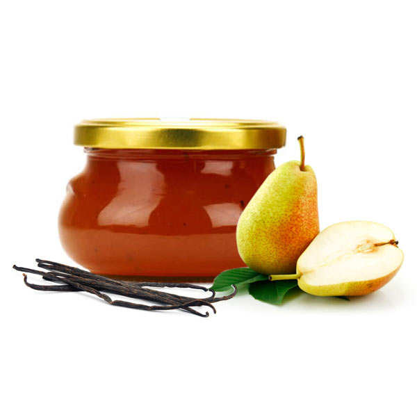 Confiture poire, vanille et caramel