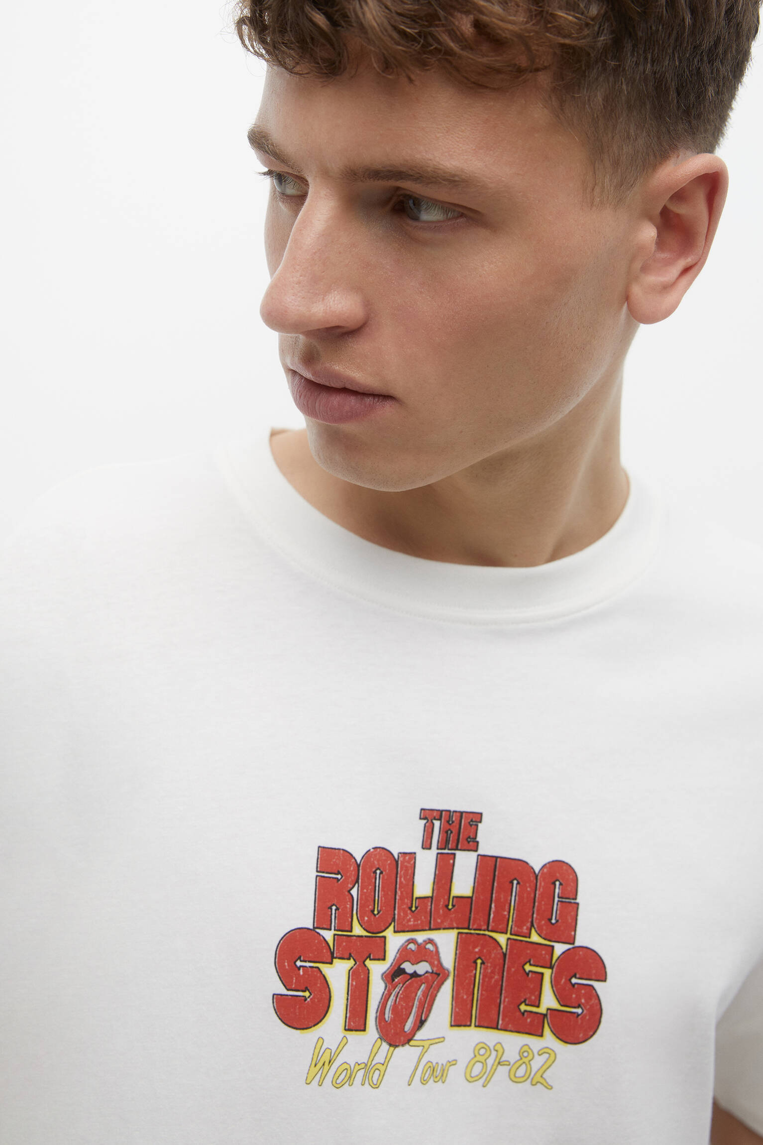 CAMISETA DE MANGA CURTA DOS ROLLING STONES - OFF WHITE