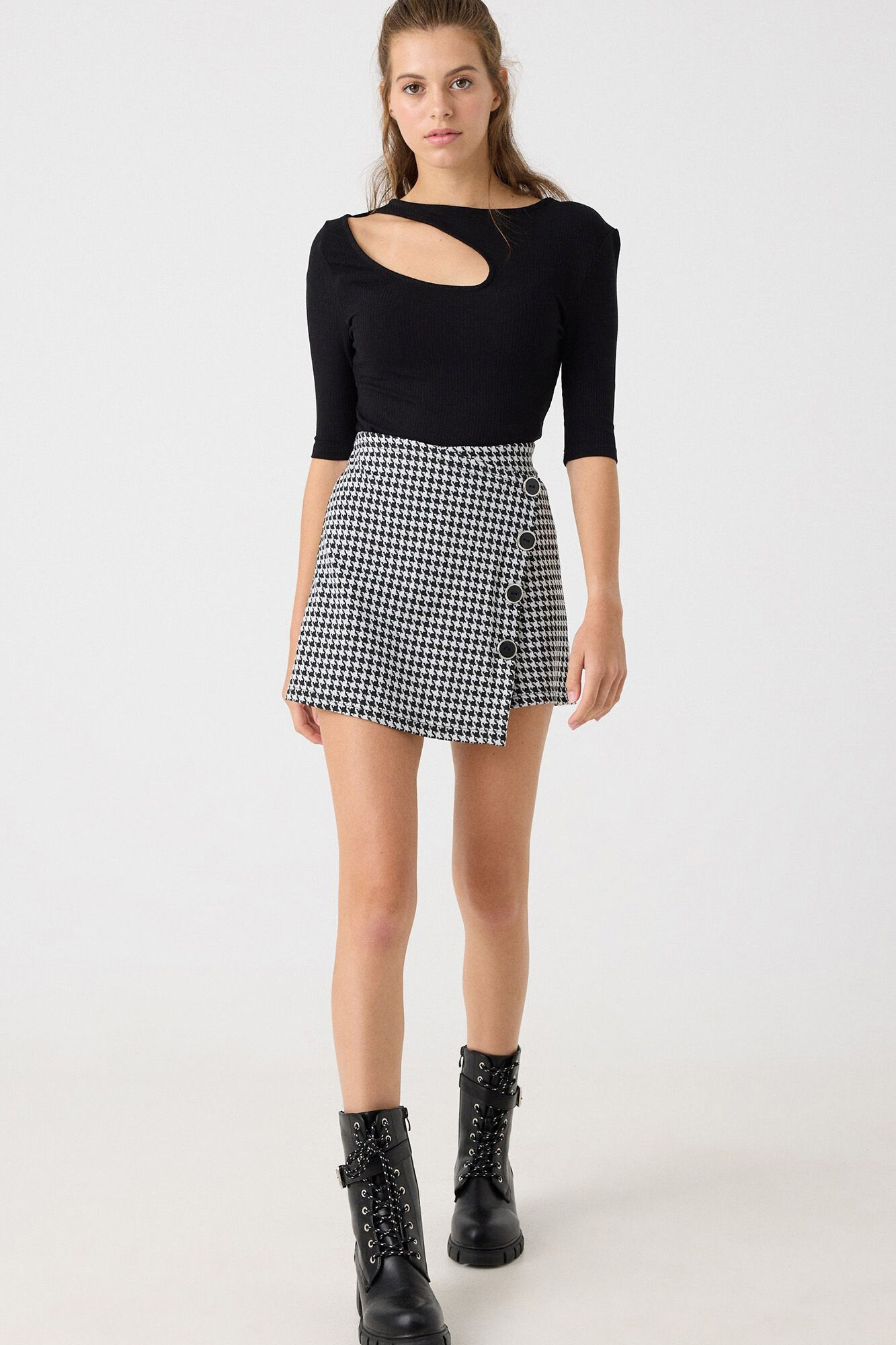 Botões Jacquard para Saia-Calça