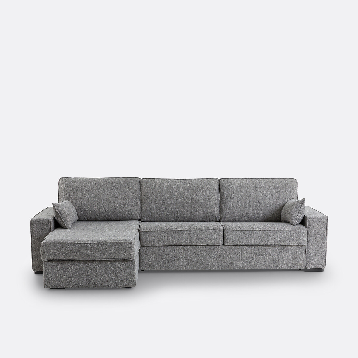 LA REDOUTE INTERIEURS<br>Sofá-cama de canto em tecido texturizado, espuma, Cécilia