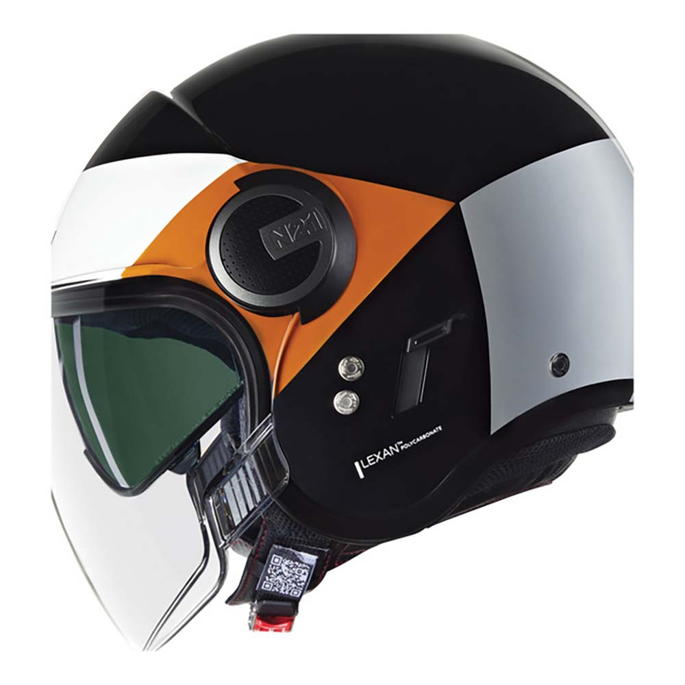 Nolan - Casque N21 Visor Onirico Noir / Blanc / Orange / Brillant