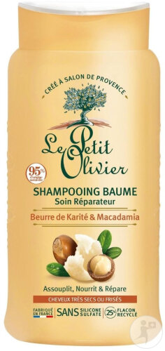 Le Petit Olivier Shampoing Baume Soin Réparateur Beurre De Karité Et Macadamia 250ml