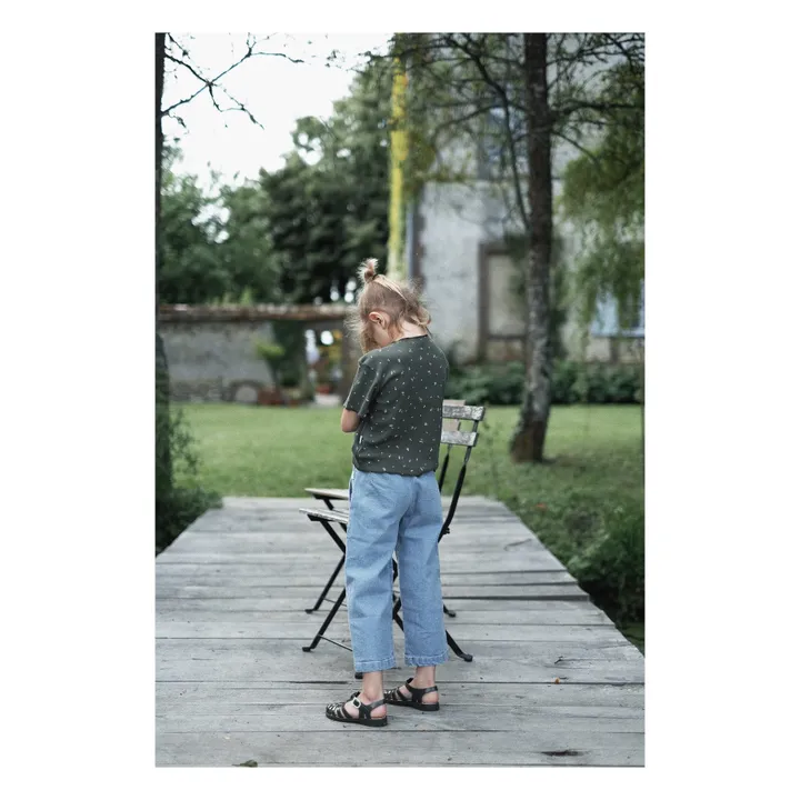 Poudre Organic Pantalon Coton Bio Pomelos | Bleu