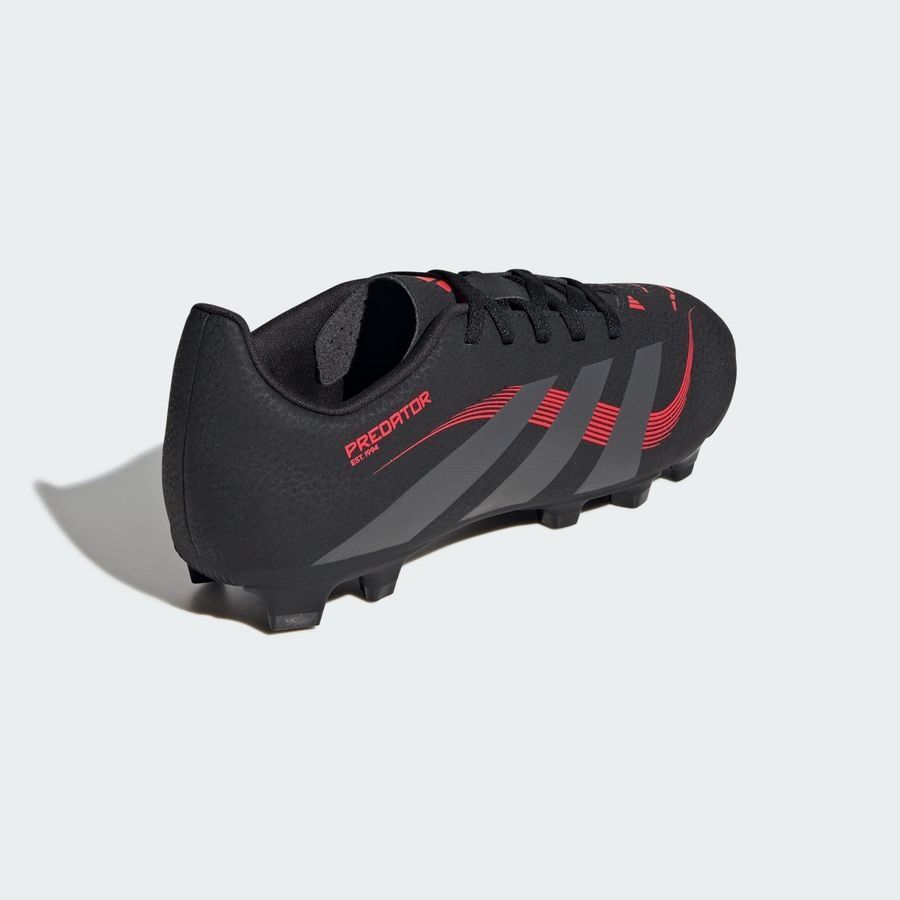 adidas Predator Club FxG Pure Victory - Noir/Gris/Lucid Red Enfant