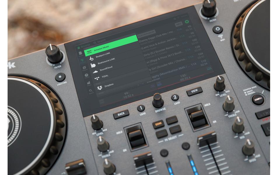 DJ-Controller MixStream Pro Go<br>Akkubetriebener, eigenständiger Streaming-DJ-Controller