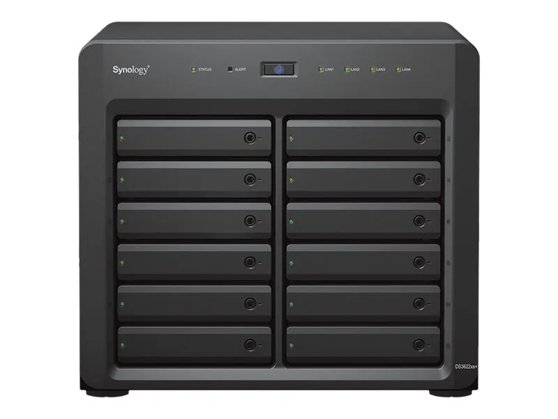 Synology Disk Station DS3622XS  - NAS-server - 12 bays - SATA 6Gb/s - RAID 0, 1, 5, 6, 10, JBOD, RAID F1 - RAM 16 GB - Gigabit Ethernet / 10 Gigabit Ethernet - iSCSI support