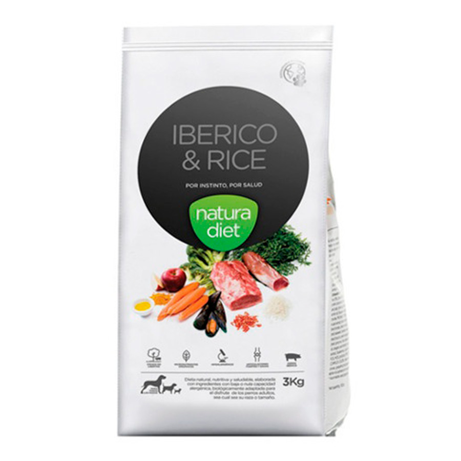 Ração para cães Natura Diet Ibérica e Arroz