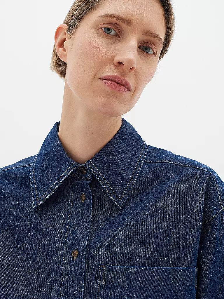 IN WEAR Jeansbluse JAYAIW dunkelblau