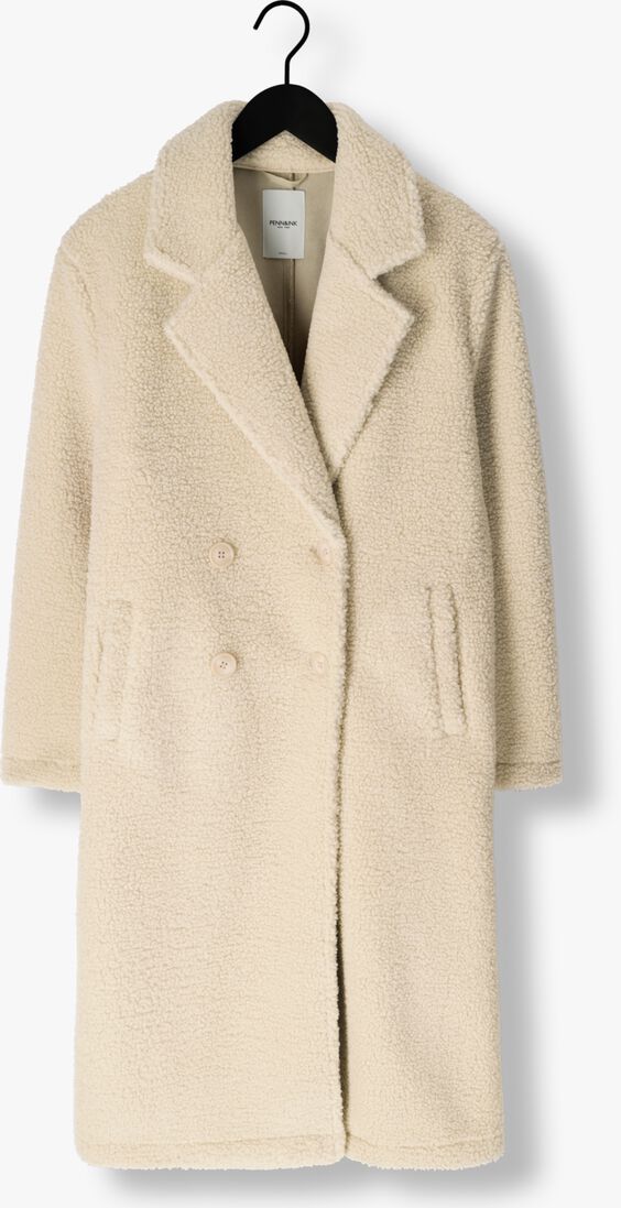 beige penn & ink mantel coat w25c309
