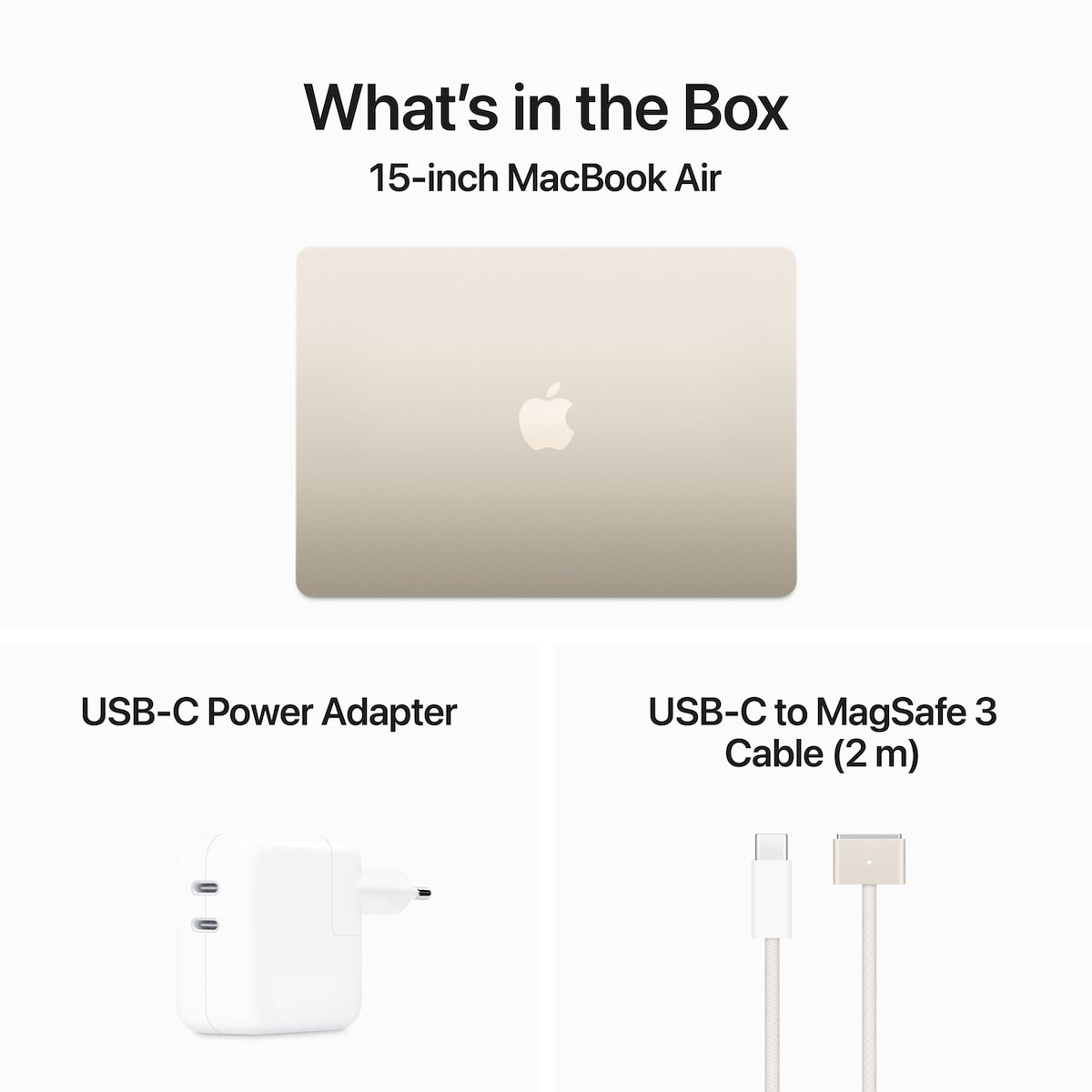 MacBook Air 15,3 M3 16/256GB (Stjerneskinn)