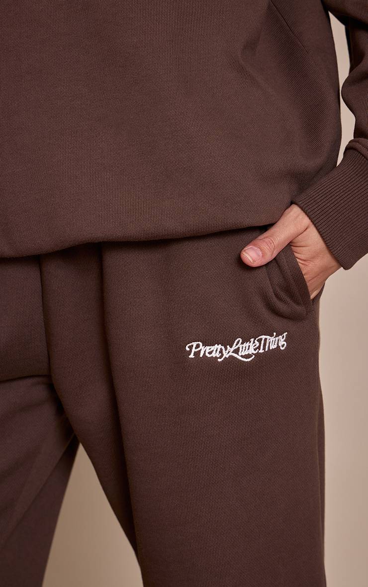 Chocolat Jogging À Revers En Molleton De Coton Épais 440 G/m²