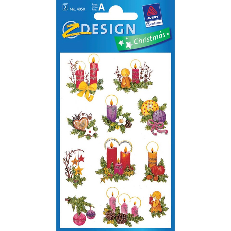 Z-Design Sticker Christmas, Kerzengestecke