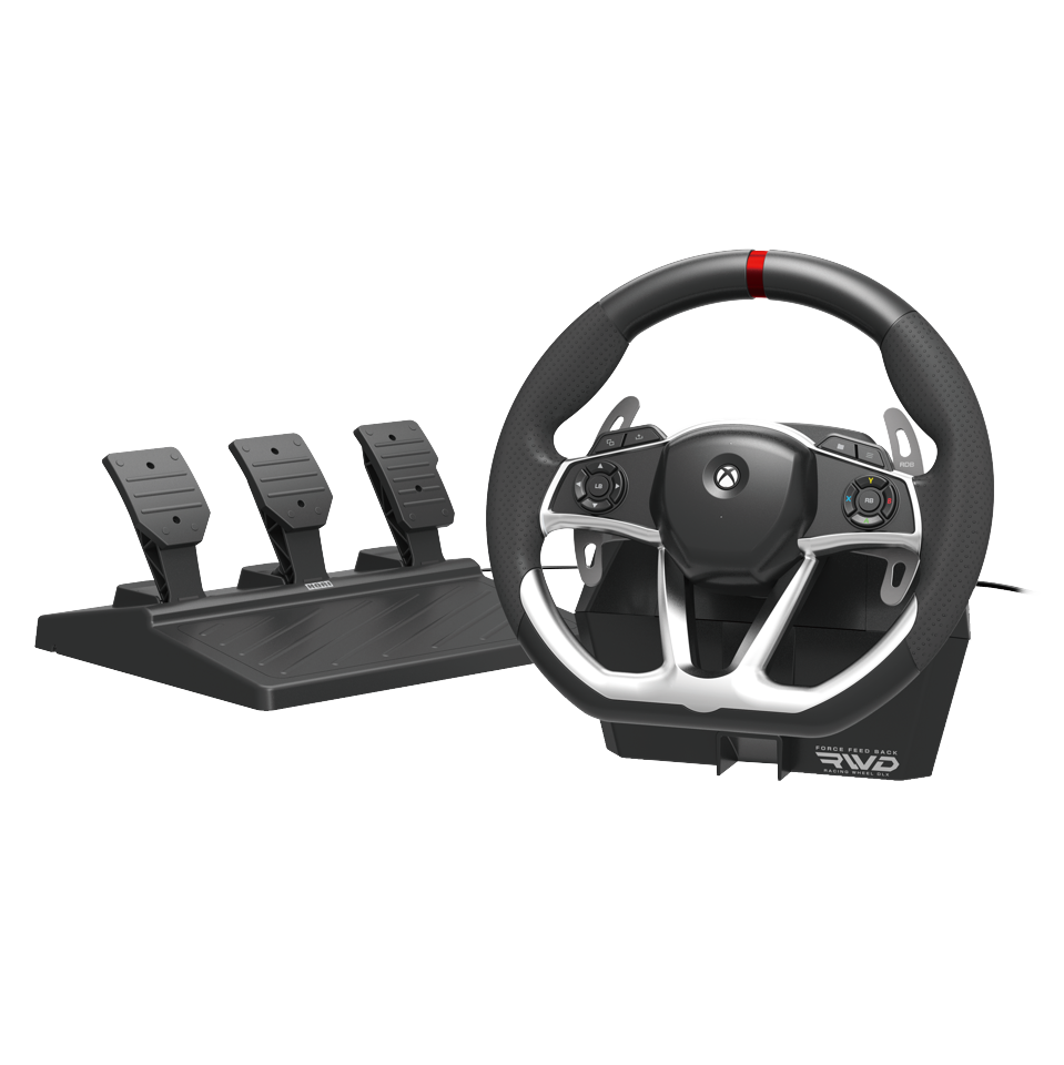 HORI - Force Feedback Racing Wheel DLX + 7-Speed Racing Shifter Bundle For Xbox Series X - S, Xbox One and PC (Windows 11/10)