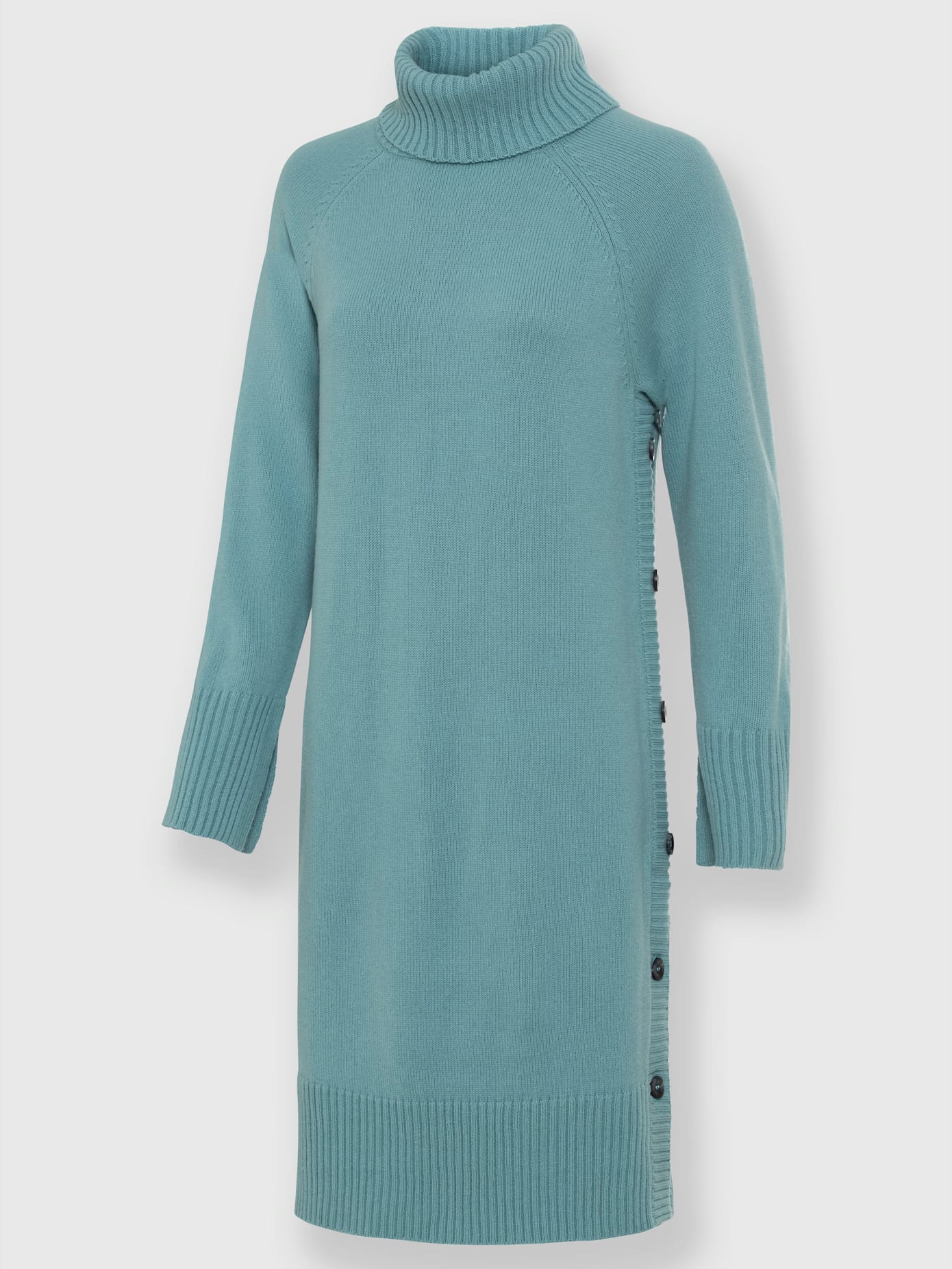Robe en tricot pattes de boutonnage latérales
