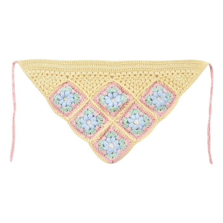Louise Misha Foulard Holly Crochet | Jaune pâle